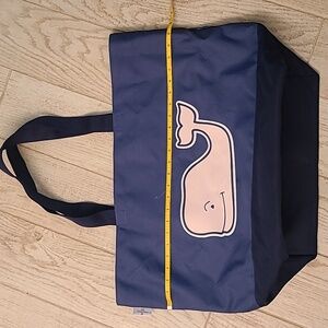 Vineyard Vines Large Blue Tote Bag with Whale Design In EUC!